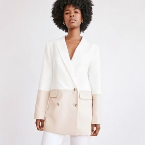 NWT Something Navy Danielle Color Block Blazer